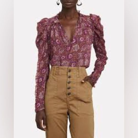 Ulla Johnson Marilla Blouse 205/069 - Picture 16 of 16